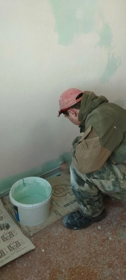 Открытый урок "Окраска поверхностей водоэмульсионными составами". 