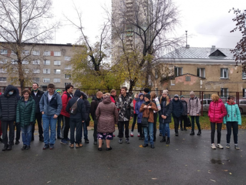 Учебная эвакуация в целях реализации плана основных мероприятий в области гражданской обороны